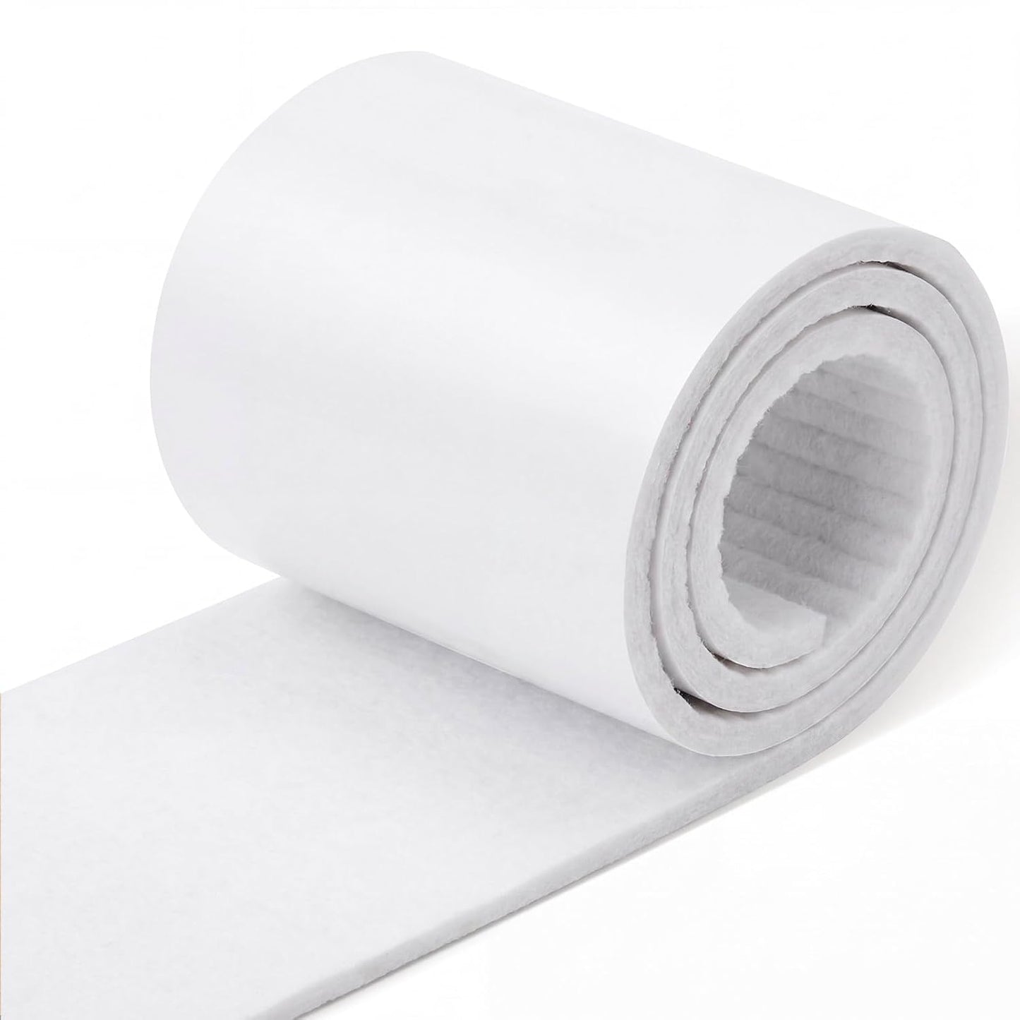 Jecery Adhesive Felt Roll, 1/4" X 6" X 1.25 Yard, Beige | Self-adhesive Padding for Foot Support, Pressure Relief, Furniture Protection, Splint Lining Cushion