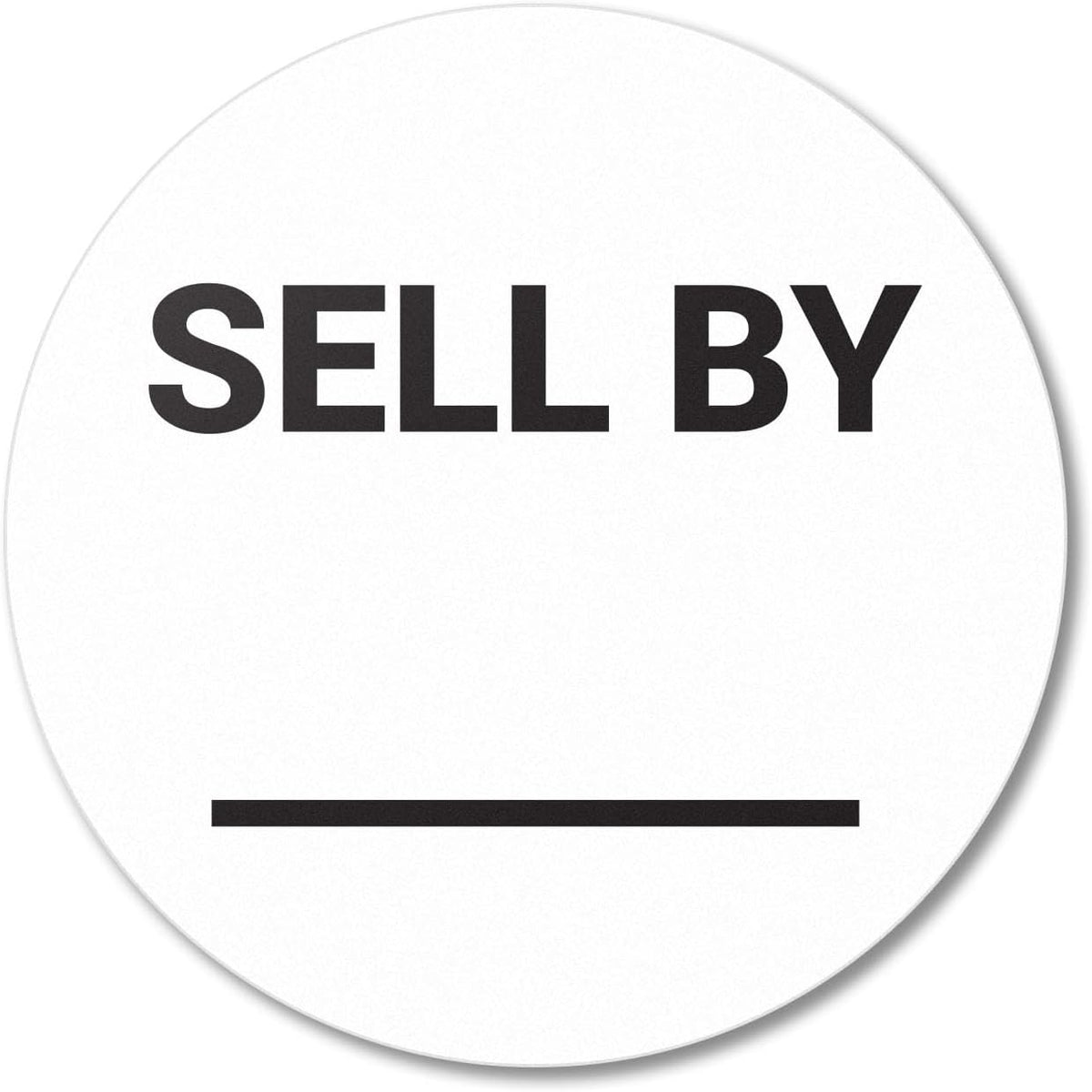 Sell By/Expiration Food Date Labels (1.5 inch, Round - 300 Labels)