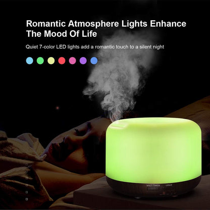 300ML Essential Oil Diffuser, Remote Control Ultrasonic Aromatherapy Oil Diffusers Cool Mist Humidifier, Waterless Auto-Off and 7 LED Light Colors for Bedroom, Yoga, SPA, Baby
