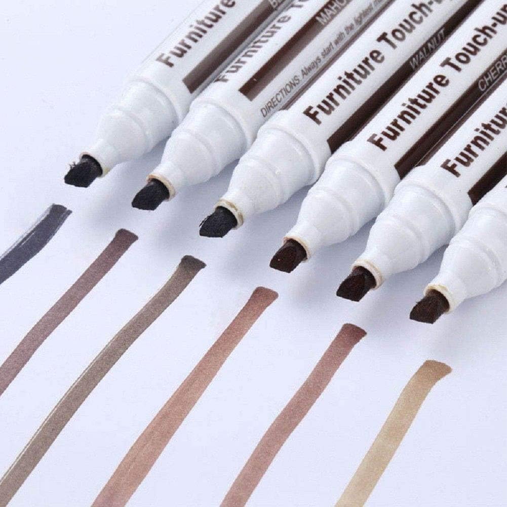 Black Furniture Repair Wood Cabinet Floor Touch Up Markers Scratch Filler Remover - Mahogany Wood Polish and Care Wood Floor Markers Repair Kit(ZS295)