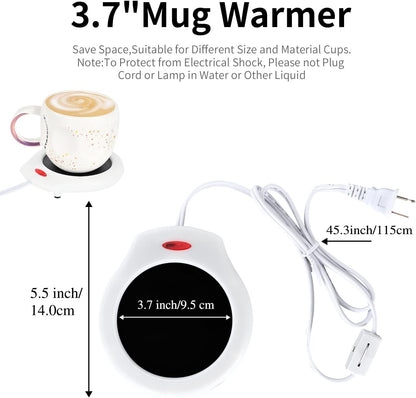 ASAWASA Candle Warmer for Large Jar, Coffee Mug Warmers | Safely Releases Scents Without a Flame, Melt Candle Quickly, Enjoy Your Warm Coffee Tea. Gifts for Festival Birthday Women