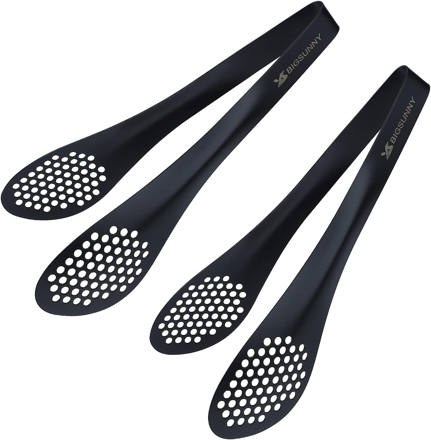 MSY BIGSUNNY 9 inch Buffet Tongs, Set of 2 Stainless Steel Food Serving Tongs