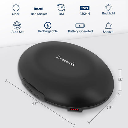 DreamSky Vibrating Alarm Clock for Heavy Sleepers Adults Under Pillow