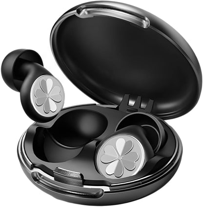 HEKKE 45dB Ear Plugs for Sleeping, Soft Silicone for Side Sleepers, 4 Sizes | Reusable soft silicone with XS/S/M/L sizes for side sleepers, concerts, flights and hotels; carrying case included.