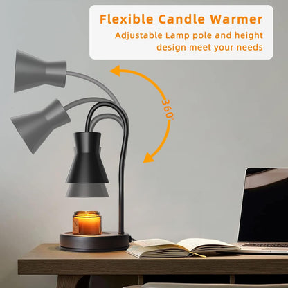 LALISU Candle Warmer Lamp with Timer Electric Candles Light Birthday Gifts
