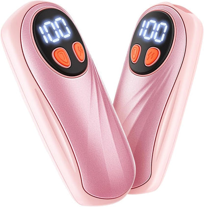 Hand Warmers Rechargeable 2 Pack, 6000mAh Electric Hand Warmers, Silver