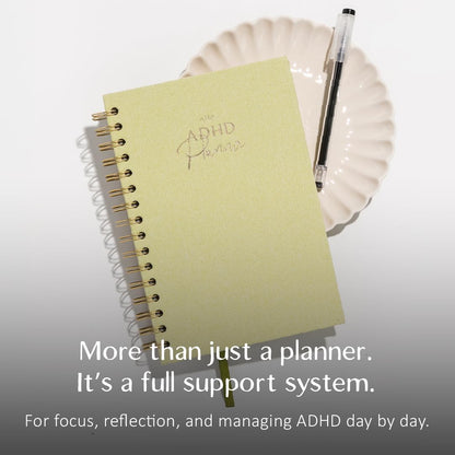 The ADHD Planner for Adults - Undated Daily & Weekly ADHD Journal for Disorganized People, 90 Days - Habit Tracker, Record Emotions & Mood - Academic Goals - Structure & Focus for Adults Brains