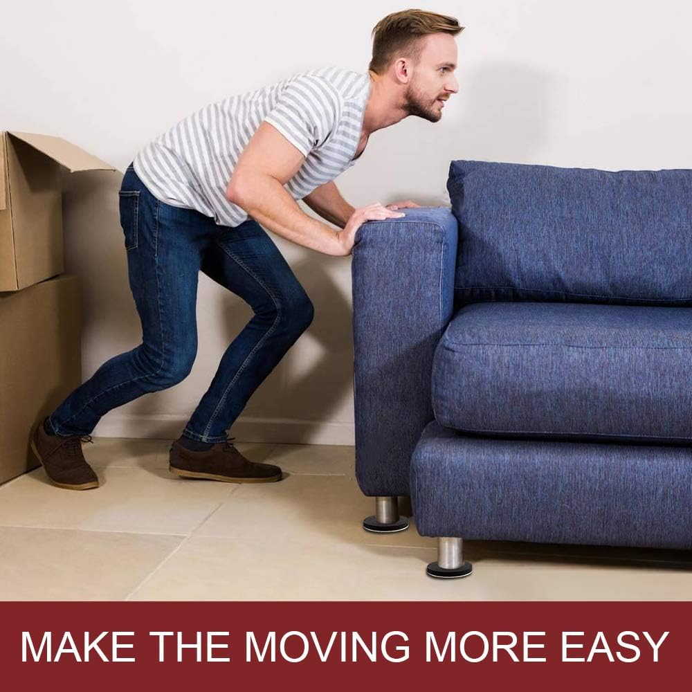Furniture Sliders, 20pcs-3 1/2” Felt Furniture Sliders for Carpet, Furniture Pads Hardwoods Floors, Heavy Furniture Movers Sliders, Reusable Moving Pads, Floor Protectors for Carpet