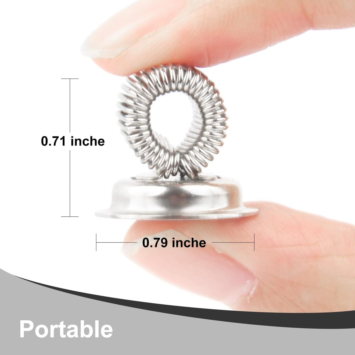(10 Pack) Magnetic Pen Holder Clip, Stainless Pen Holder Clip with Adjustable Spring Loop, Magno Magnetic Pencil Holder for Refrigerator Whiteboard Erase Board and Bulletin Board Map