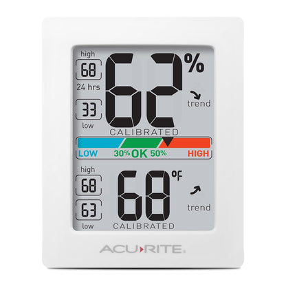 AcuRite Humidity Meter Hygrometer and Indoor Thermometer, Hygrometer