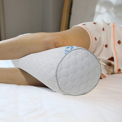 Kingnex Cylinder Bolster Roll Pillow for Back or Side Sleepers 20x8