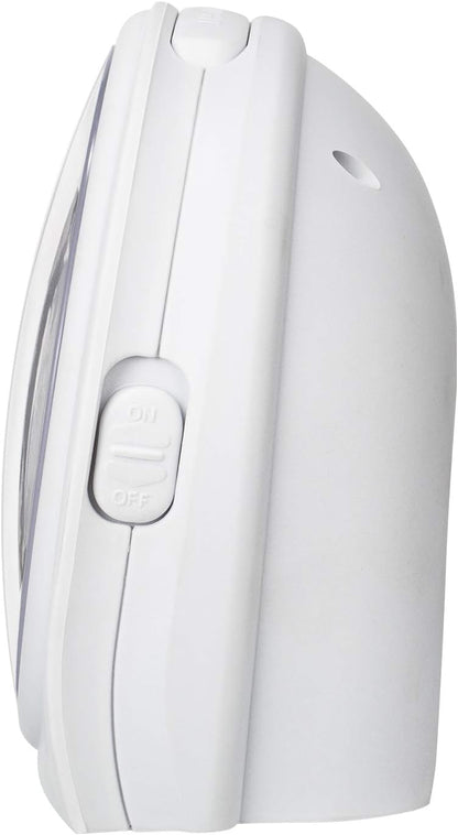 Tinload 5.5" Large Analog Alarm Clock Silent Non Ticking, Gentle Wake, Beep Sounds, Increasing Volume, Battery Operated Snooze and Manual Light, Easy Set