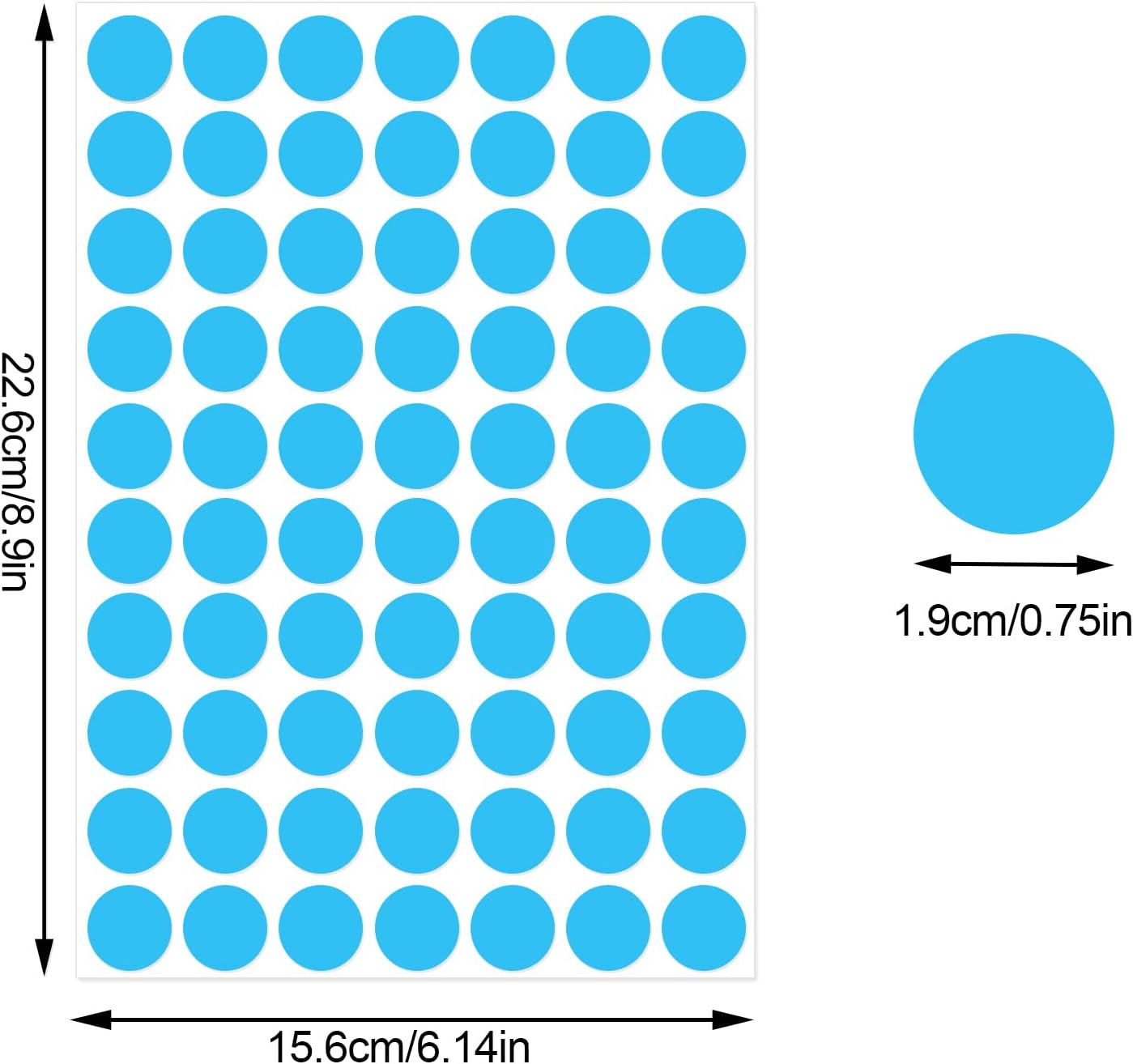 3500 Pieces Dot Stickers, 3/4 inch Color Coding Labels, 10 Color Circle Price Stickers for Office Classroom Student
