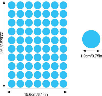 3500 Pieces Dot Stickers, 3/4 inch Color Coding Labels, 10 Color Circle Price Stickers for Office Classroom Student