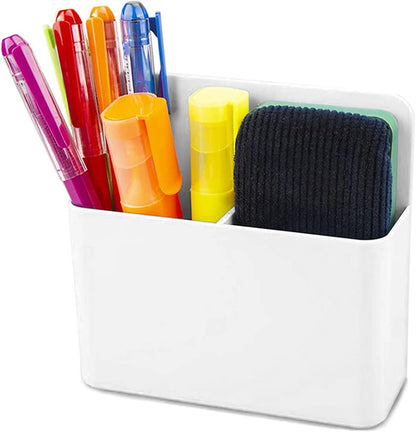 Magnetic Dry Erase Marker Holder - Multi-Surface Pen & Marker Holder for Fridge, Whiteboard, Locker - School, Office, Home - 1 Pack, Black