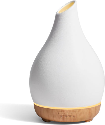 InnoGear 150ml Ceramic Essential Oil Diffuser, Diffusers for Home, White