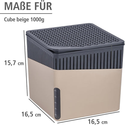 Portable Small Dehumidifier, Compact And Rechargeable, Moisture Absorber For Bathroom, Bedroom, Garage, Closet, 1400 Cubic Feet, 1.1lbs, Gray