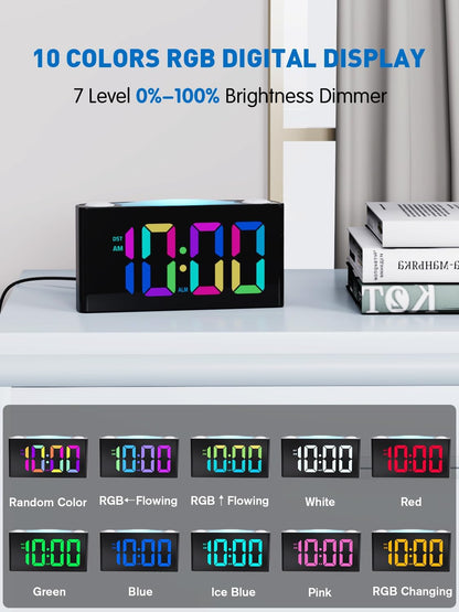 Vibrating Alarm Clock for Heavy Sleepers with Bed Shaker, 3 Wake-Up Modes
