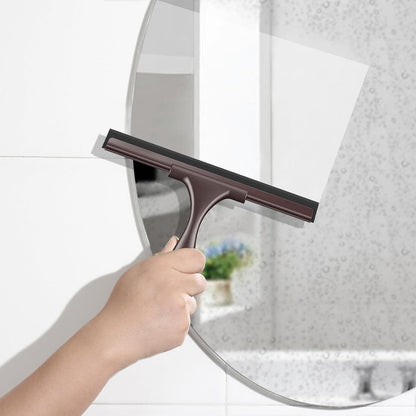 SetSail Squeegee for Shower Glass Door, 10 Inches, Black | Stainless Steel Shower Squeegee for Glass Doors, All-Purpose Window Squeegee for Shower Mirror Bathroom Car Window Cleaning