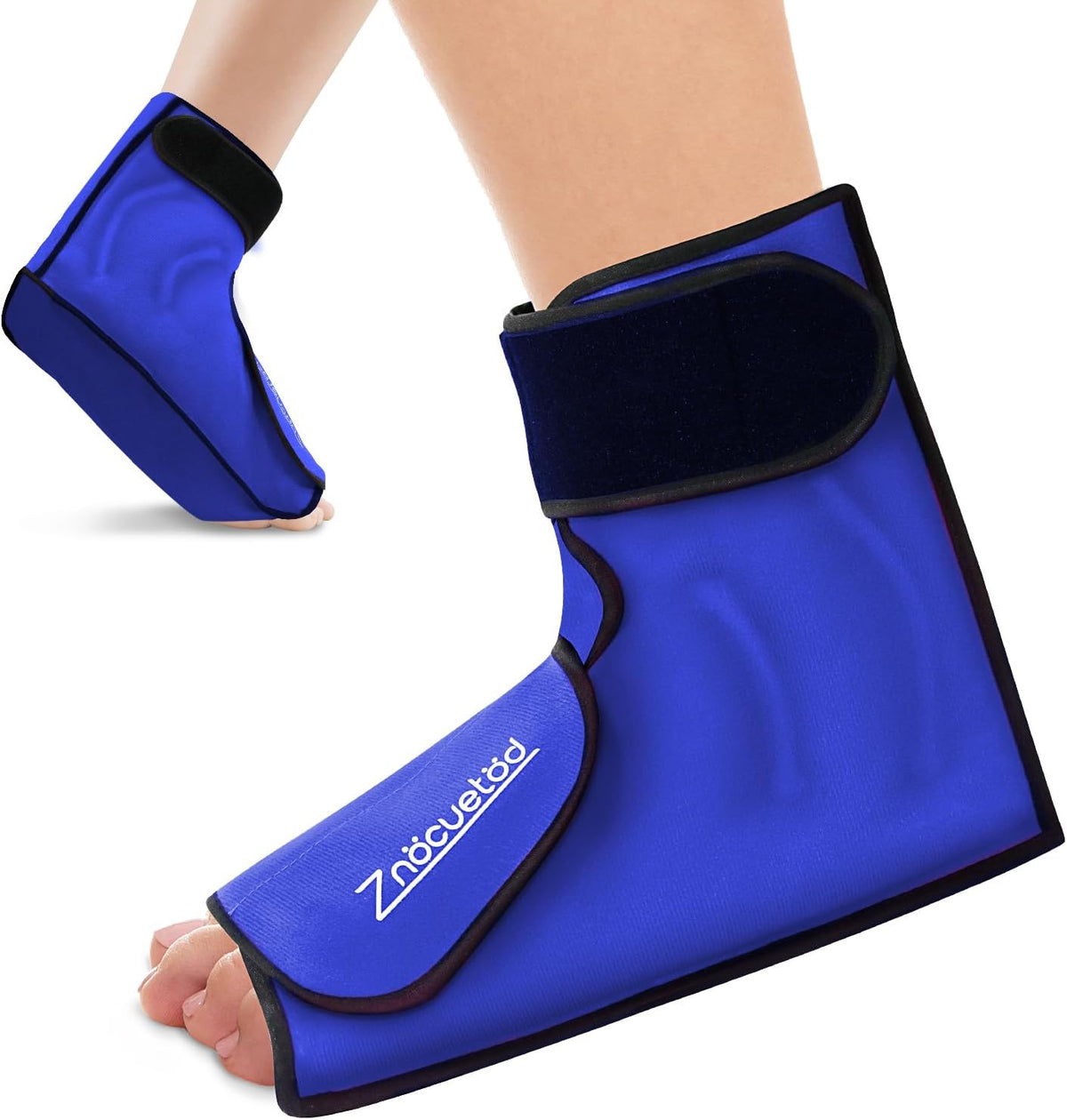 Ankle Ice Pack Wrap for Foot Heel Pain Relief and Swelling Large Reusable Gel Ice Cold Packs for Achilles Tendonitis Plantar Fasciitis Sprained Ankles Swollen Feet Surgery Recovery(Hot Pink)