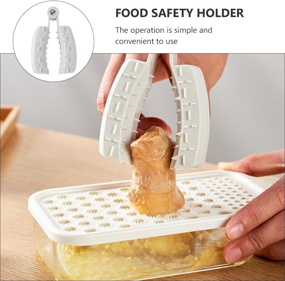 Cabilock 2pcs Finger Guard Mandolin Guard Vegetables Fruit Cutting Finger Protector Kitchen Tool Mandolin Slicer Grater Guard Food Safety Holder for Chopping Grating (Grey)