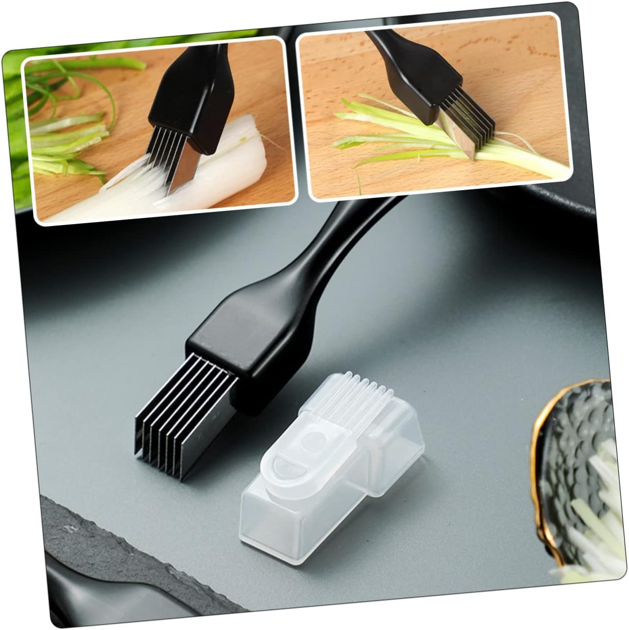 Cabilock Onion Garlic Chopper Kitchen Onion Cutter Scallion Supply Vegetable Slicer Chopper