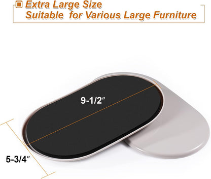 Furniture Sliders for Carpet 16 PCS - 3 1/2" | Heavy Duty Furniture Movers Sliders, Reusable Moving Pads, Easily and Safely Move Any Item, Floor Protection