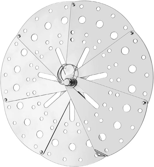 Adjustable Stainless Steel Kitchen Spill Stopper Lid Multifunctional Anti-spill Cover with Design for Pots and Pans Easy to Clean Overflow Prevention Tool