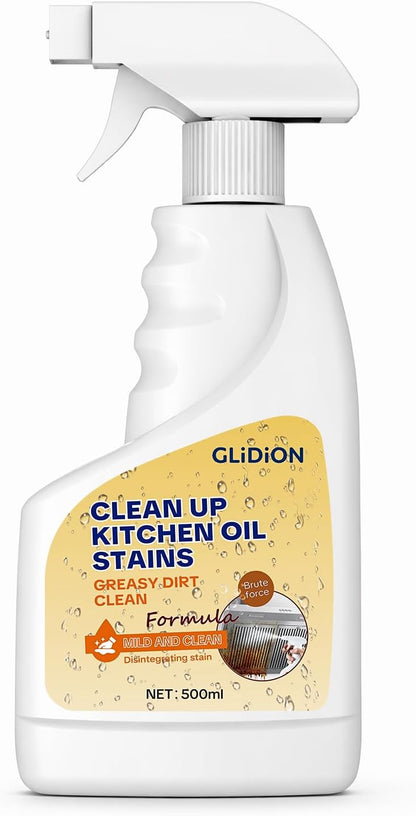 Heavy Duty Kitchen Degreaser Spray with Foam Sprayer, 16.9 Fl Oz | Multi-Purpose Grease Remover, Safe Non-Corrosive Formula, Works For Range Hood, Stove, Countertop, Microwave