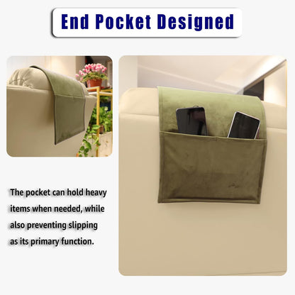 Adjustable Headrest Pillow for Recliners and Armchairs - Non-Slip Velvet Cushion for Neck Support and Pain Relief (Gray)