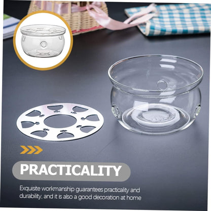 Tea Ceremony Accessory Insulated Glass Teapot Base Electric Warmer Tea Holder Non-Slip Teapot Stand