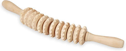 Gaiam Curved Massage Roller, Ergonomic Full-Body Tool | Curved Ergonomic Roller | Neck, Back & Full-Body Muscle Recovery & Soreness Relief | Compact & Portable