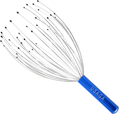USAGA 36 Fingers Head Massager Scalp Massager Head Scratcher (Black)