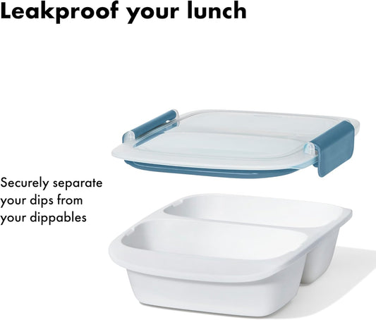 OXO Good Grips Prep and Go Container With Colander - Ocean Blue