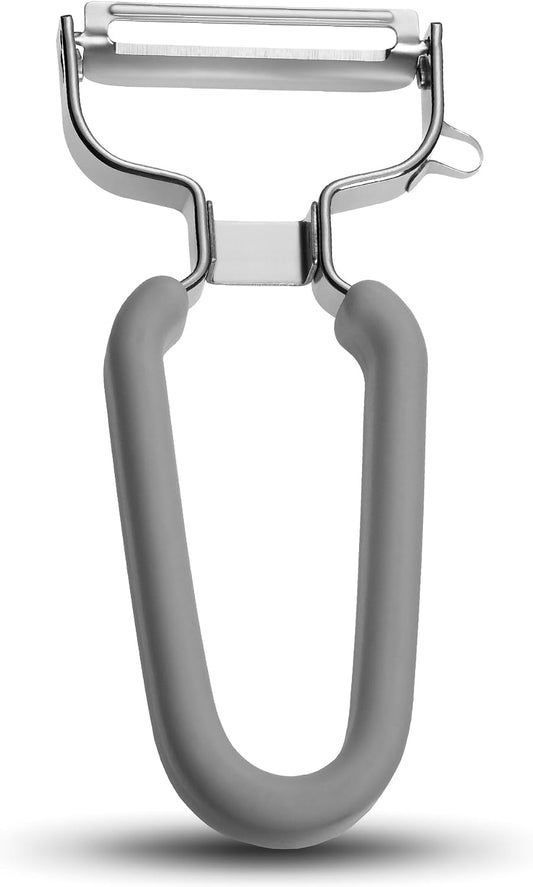 Lurch Germany Universal Ultra Sharp Stainless Steel Vegetable Y Peeler for Potatoes, All Fruits & Veggies | Non-Slip Comfortable Handle | 5.1 x 2.3 Inches / 13 cm x 6 cm - Black