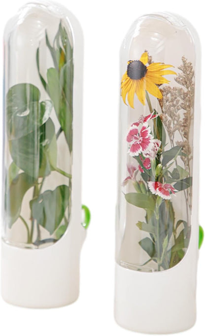 2PCS Herb Saver, Cilantro Containers for Refrigerator, Herb Keeper and Saver for Refrigerator, Fresh Herbs Keeper for Cilantro,Parsley,Vegetable, Keeps Greens Fresh for 2-3 Weeks