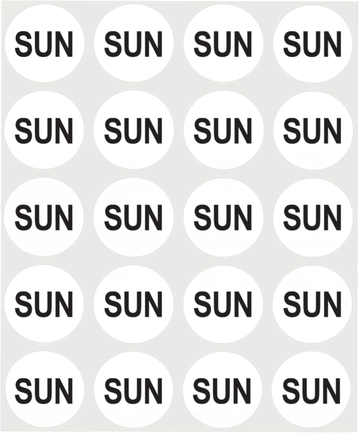 1 Inch Orange Removable Saturday Day Labels, 420/Pack | Removable Day-Of-Week Food Rotation Labels for Kitchens, Restaurants, Catering, Meal Prep and Inventory Made in USA