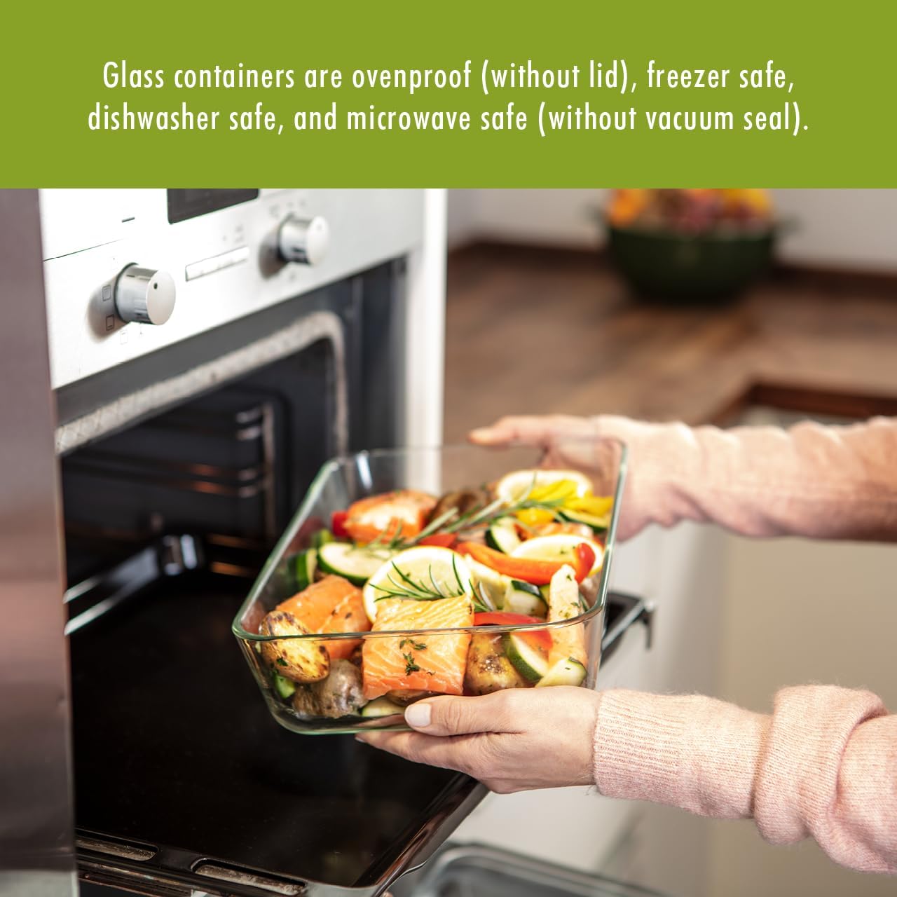 For food to stay fresh up to 5X longer, pump required (not included).
