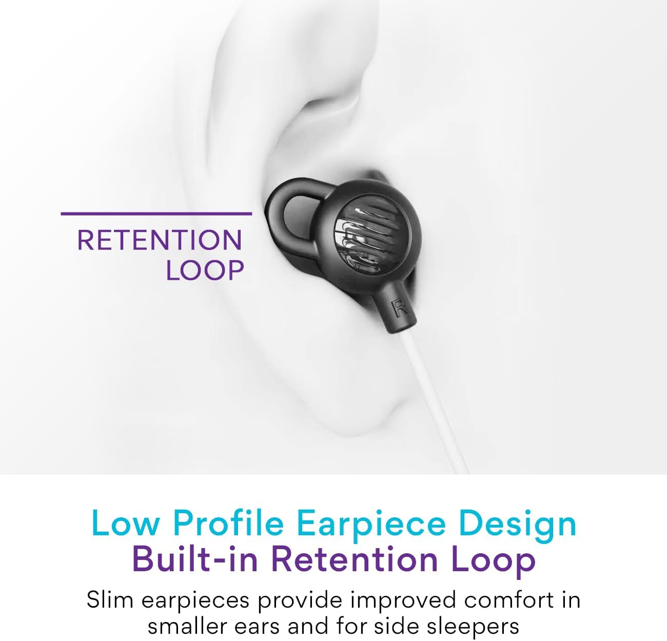 MEE audio SleepTones USB-C Wired Sleep Earbuds for Side Sleepers with Lightweight Low-Profile Silicone Earpieces, Noise Reduction Sleeping Headphones with Built-in Mic & Volume Controls (USB Type C)