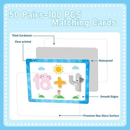 gisgfim 100 PCS Memory Matching Game Famous Paintings Concentration Memory Card for Adults Learning Educational Game A Fun & Fast Artworks Theme Matching Games