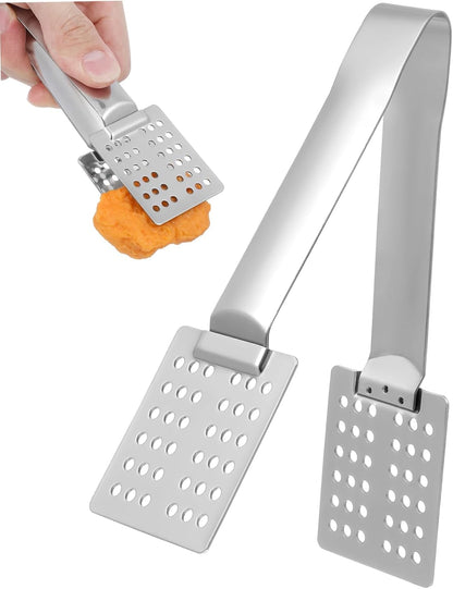 Cabilock Stainless Steel Tea Bag Spoon Squeezer with Filterable Tong for Cooking and Food Clamping Premium Multi Purpose Kitchen Tool for Tea Bags and Food Handling
