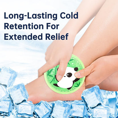 Gel Ice Pack for Injuries 2 Packs Cute Reusable Hot Cold Gel Packs for Fever Pain Relief Wisdom Teeth First Aid and Neck Head Arms Legs Knee Ankle