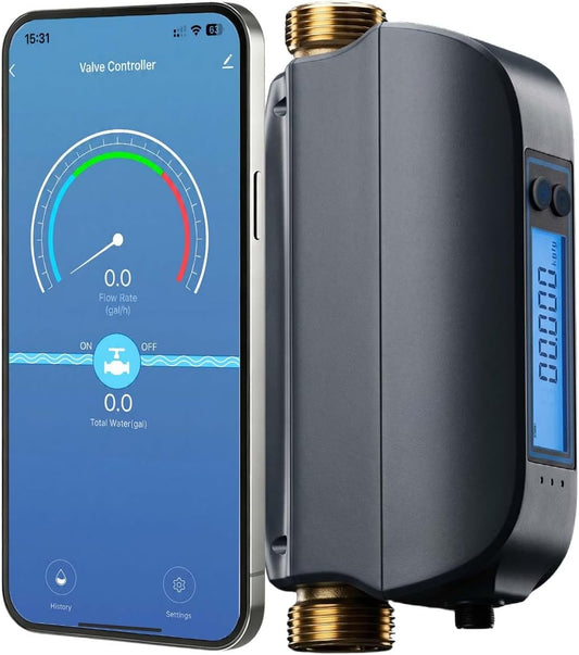 Water Leak Detector Kit for Home, GreenVation 3 Smart WiFi Water Sensor Alarm with App Alerts, 1 Base Station with 100dB Adjustable Alarm, RF 300m/984ft for Basement, Bathroom, Laundry
