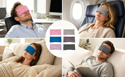 TUYUU 6 Pack Washable Cotton Eye Pillow Covers, Removable Zippered EyePillow Cases for Weighted Eye Pillow, Soft Unscented Covers Only for Yoga, Meditation, Sleeping, Spa, Massage, Multi Color