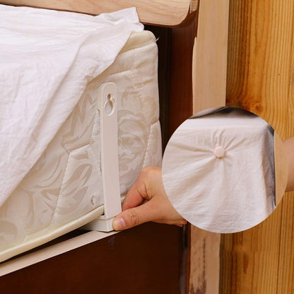 4 Pieces Sheet Holders - New Approach for Keeping Your Sheets On Your Mattress - No Elastic Straps or Clips. Easy Install