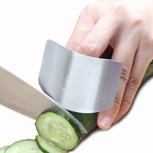 wefaner Stainless Steel Finger Guards for Cutting | Hand Protector Finger Protector Avoid Injury When Cutting Vegetables, Meat, Slicing and Dicing Safe Chopping Tools