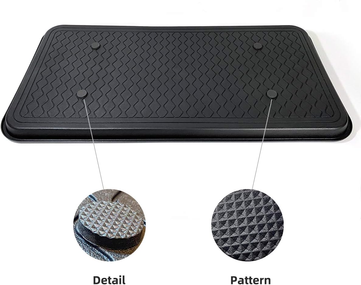 Finorder Boot & Shoe Trays, 2 Pack, 30" x 15" x 1.2", Gray | Multi-Purpose Duty Shoe Mat for Indoor and Outdoor, Plastic Pet Feeding Mat, Plastic Boot Tray for All Weather