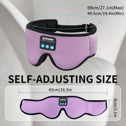 Sleep Mask Bluetooth 5.4 Headphones Soft Wireless Headband Eye Mask Blackout with Microphone (Emerald)