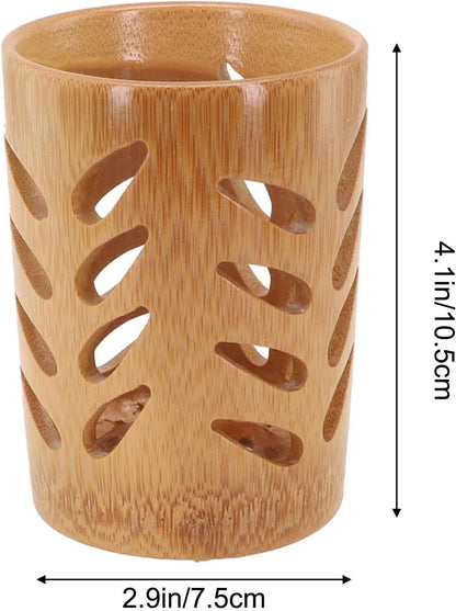 Toothbrush Holder with Drainage and Ventilation Holes Quick Dry Bathroom Cup for Sustainable Modern or Farmhouse Decor Multifunction Storage Organizer