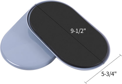 Reusable Large Furniture Movers Sliders for Carpet and Hardwood Floors-8 Pack 9-1/2" Oval Moving Pads Protector for Heavy Duty Sofa Bed Table Desk,Quickly and Easily Move Any Item, Beige
